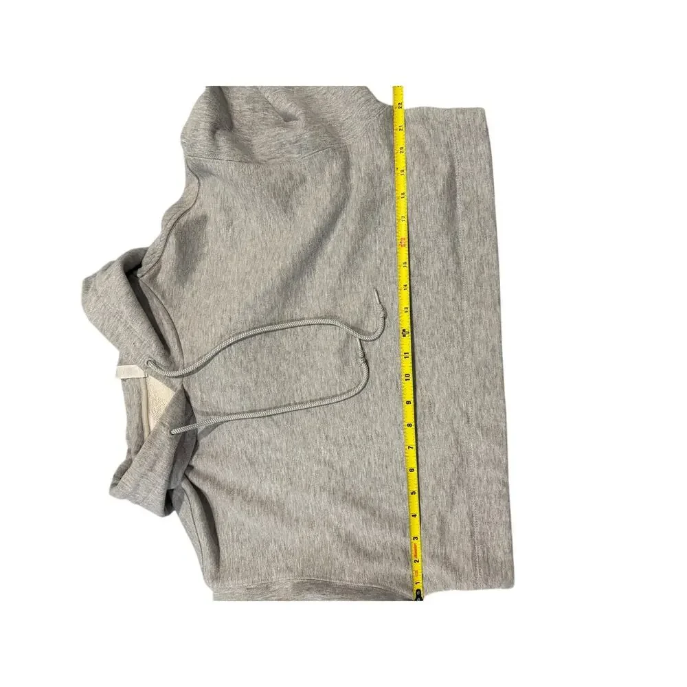 Alo Yoga Bae Hoodie Athletic Heather Gray Cropped Size S Activewear